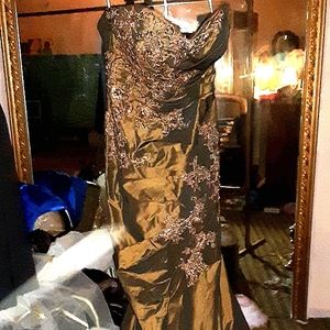 Bronze alyce paris atelier dress